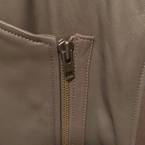 Trouve taupe leather jacket - Picture 4 of 9
